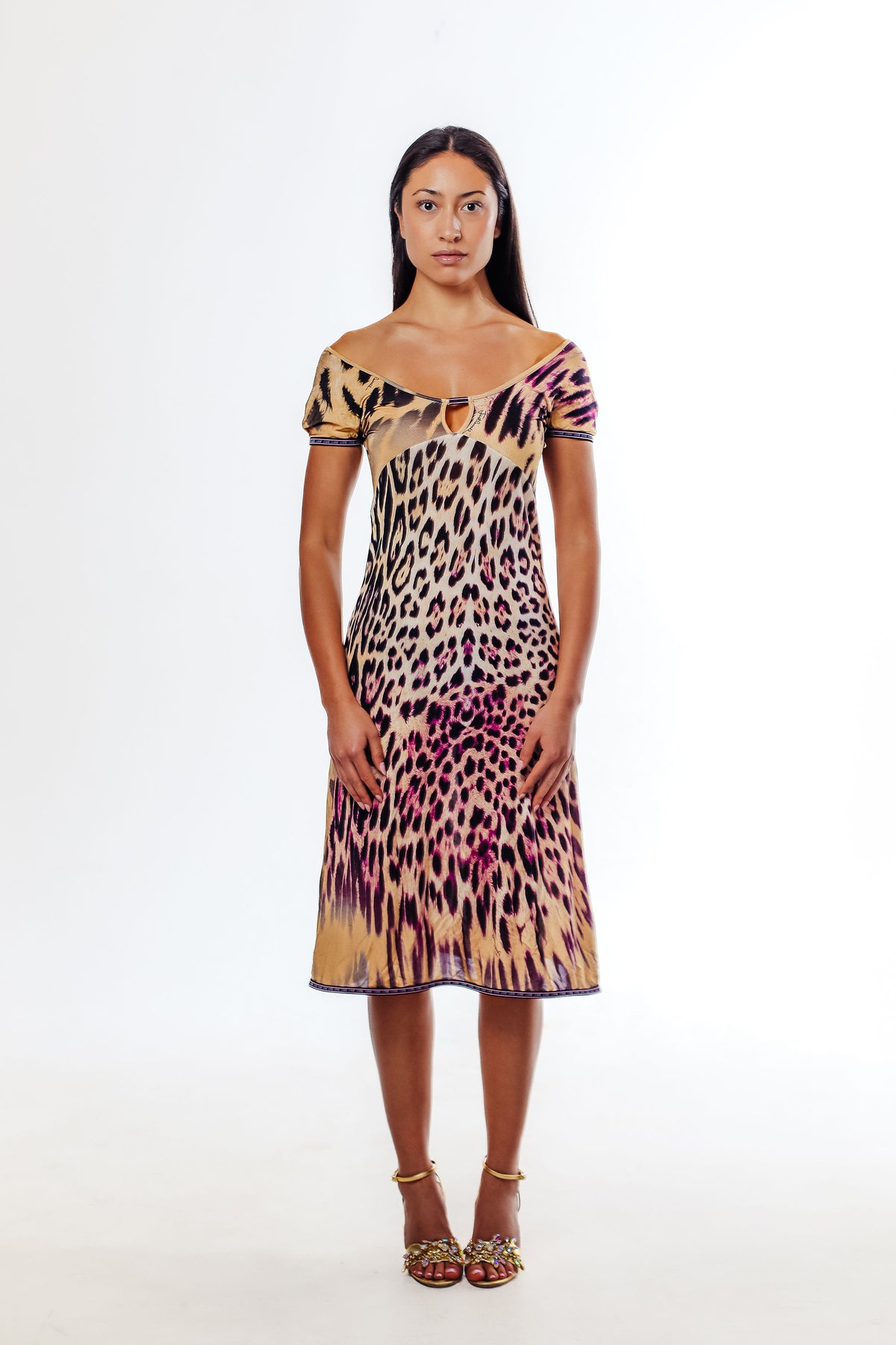 Roberto Cavalli ‘Just Cavalli’ Leopard Print Mini Dress