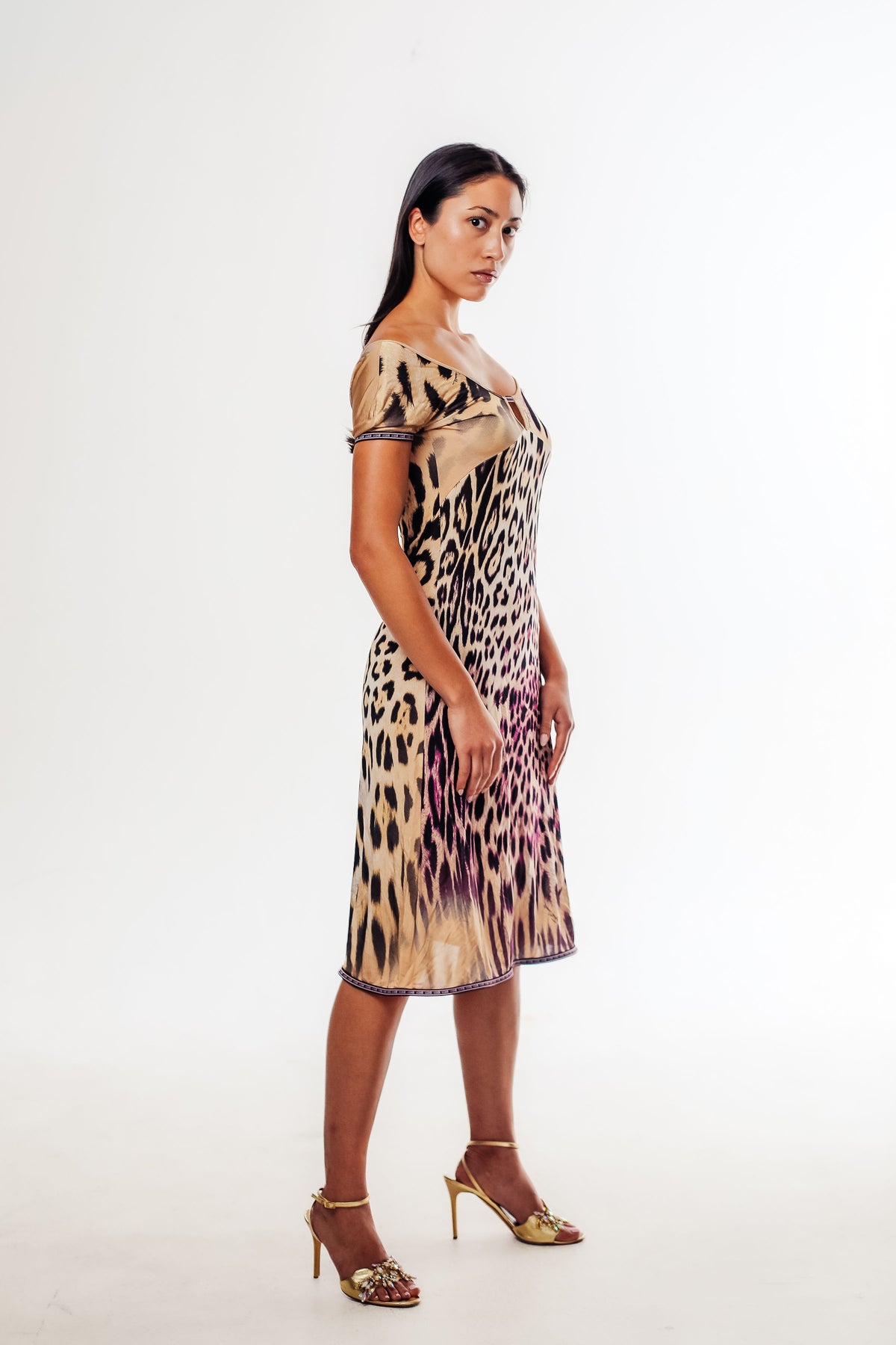 Roberto Cavalli ‘Just Cavalli’ Leopard Print Mini Dress